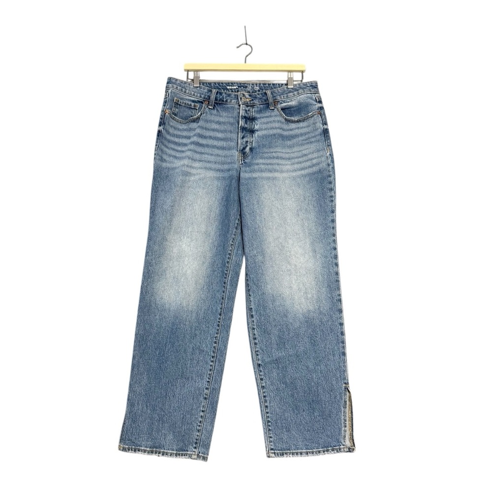 Old Navy | OG‎ High Rise Loose Ankle Slit Jeans Size 14